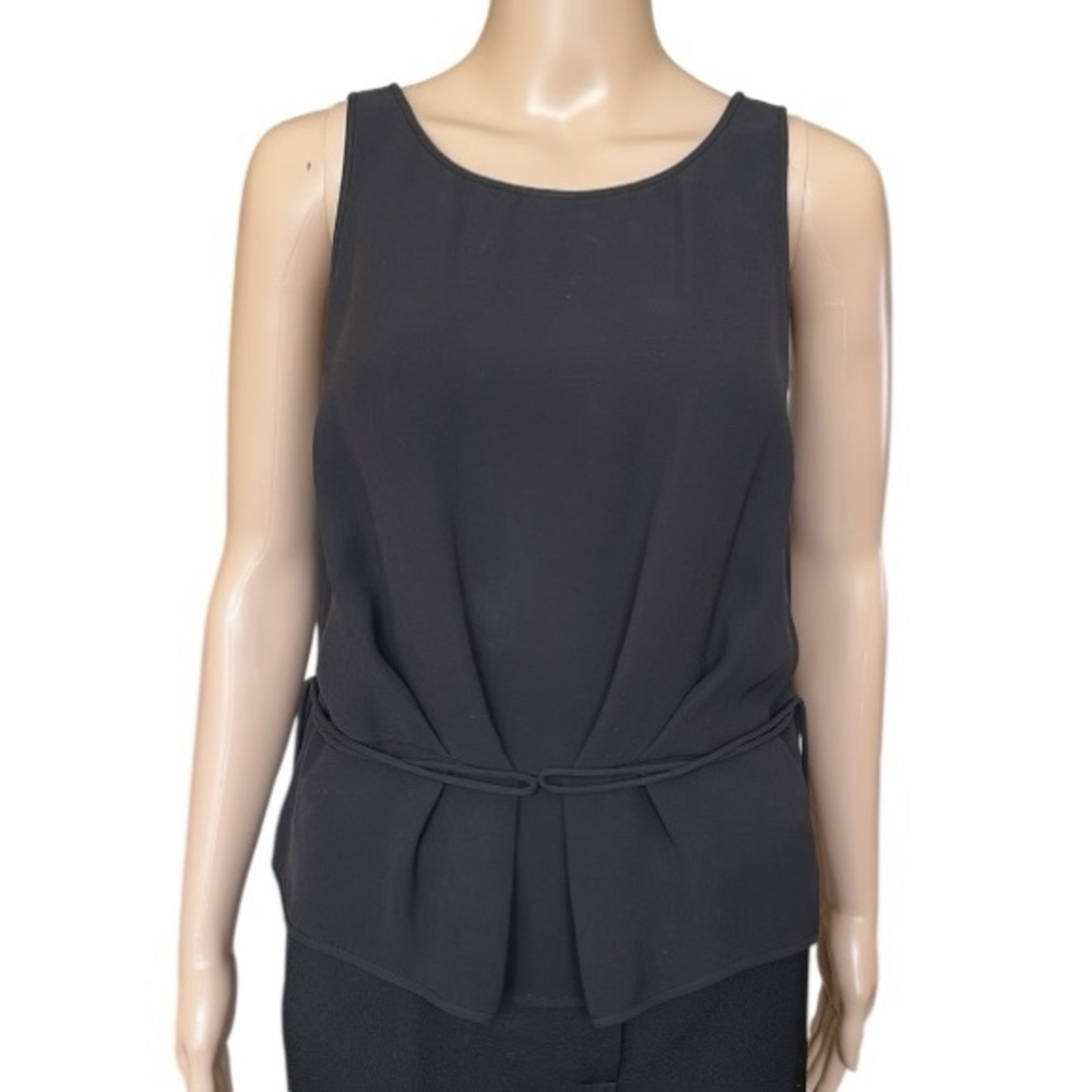 Giorgio Armani Black Silk Low Back Sleeveless Top Size IT 44 US 8